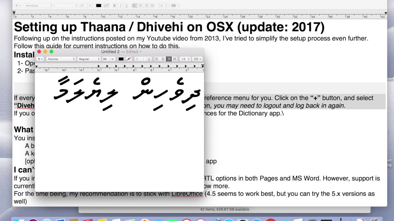 Dhivehi fonts pack